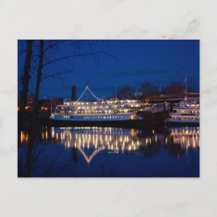 The Delta King at night - Sacramento, CA Postkarte