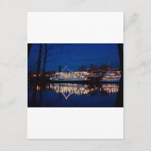The Delta King at night - Sacramento, CA Postkarte