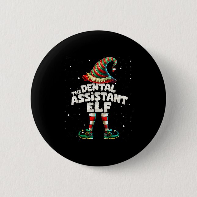 The Dental Istant Elf Family Matching Group Christ Button (Vorderseite)