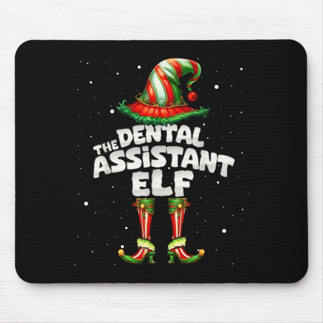 The Dental Istant Elf Family Matching Group Christ Mousepad (Vorne)