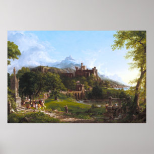 The Departure by Thomas Cole Poster