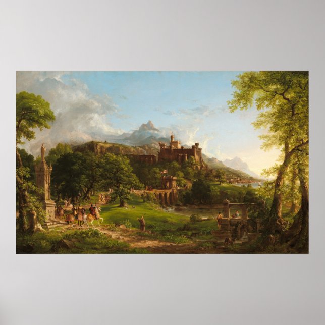 The Departure - Thomas Cole Fine Art Poster (Vorne)