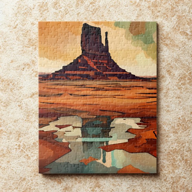 The Desert Monument Landscape  Puzzle (Von Creator hochgeladen)