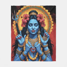 The Destroyer of Evil Goddess Kali Fleecedecke