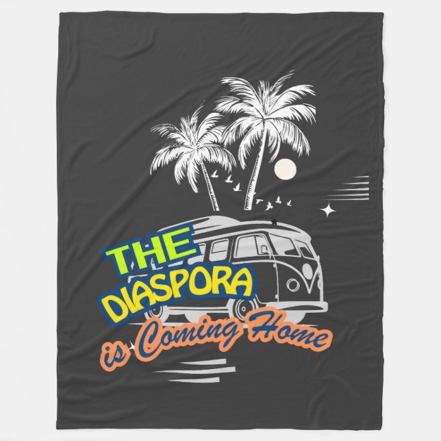 The Diaspora is Coming Home } Fleece Blanket (Vorderseite)
