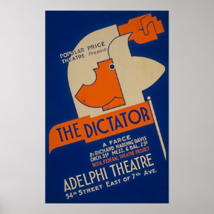 The Dictator Farce 1940 WPA-Poster Poster