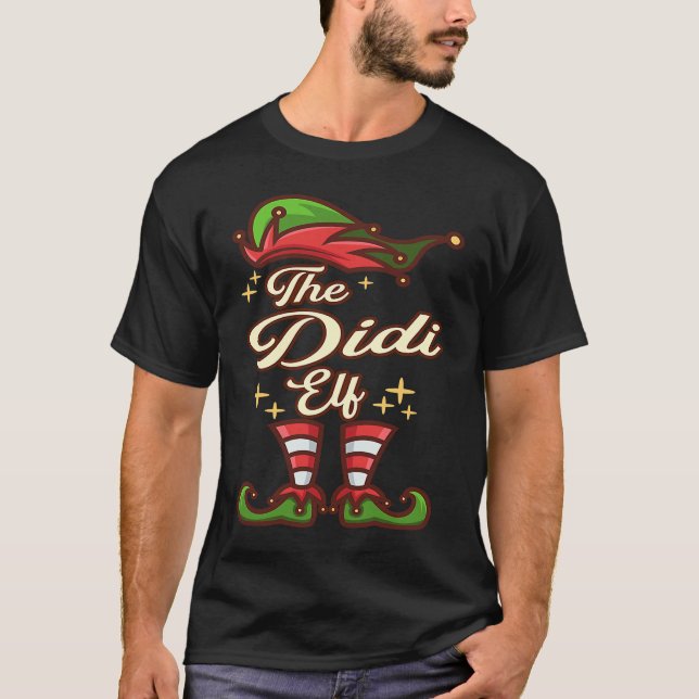 The DIDI Elf Family Group Matching PJ Christmas T-Shirt (Vorderseite)