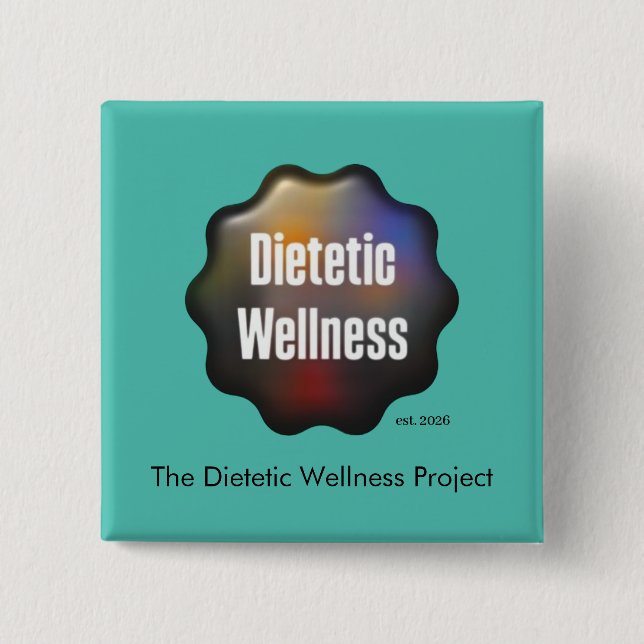 The Dietetic Wellness Project Logo + Est. Button (Vorderseite)