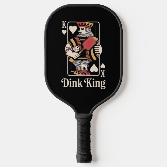 The Dink King - Funny Pickleball Schläger (Vorderseite)