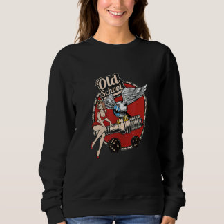 The Dirty Gringo Rat Rod Sexy Pin Up on Spark Plug Sweatshirt