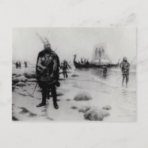 The Discovery America von Leif Eriksson Postkarte