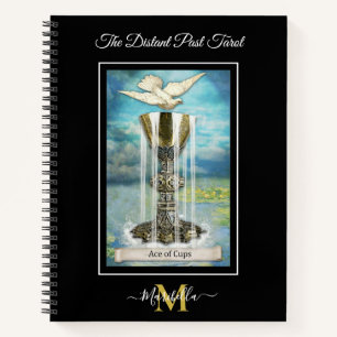 The Distant Past Tarot Deck Ass der Kelche Monogra Notizbuch