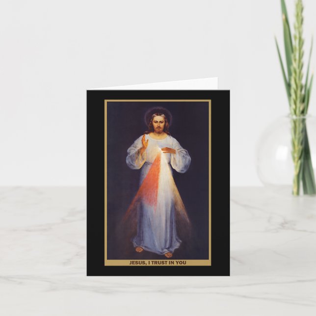 The Divine Mercy Shirt Premium  Karte (Vorderseite)