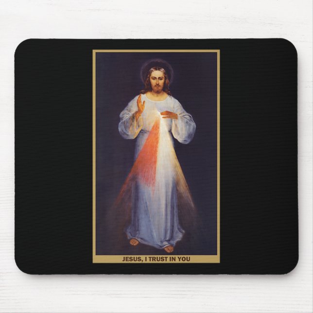 The Divine Mercy Shirt Premium  Mousepad (Vorne)