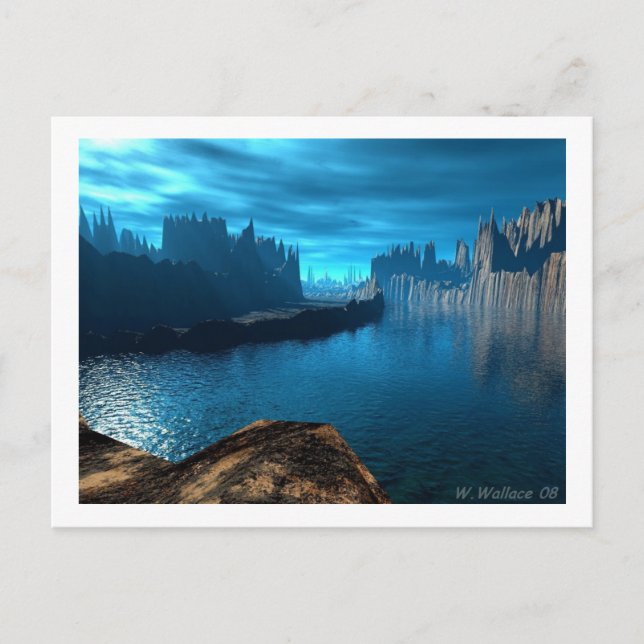 The_Diving_Rock_by_Jellaboom Postkarte (Vorderseite)