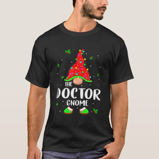 The Doctor Gnome Christmas Pajama Matching Family T-Shirt (Vorderseite)