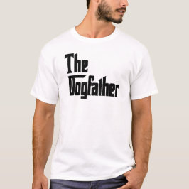 The Dogfather Black on White T-Shirt