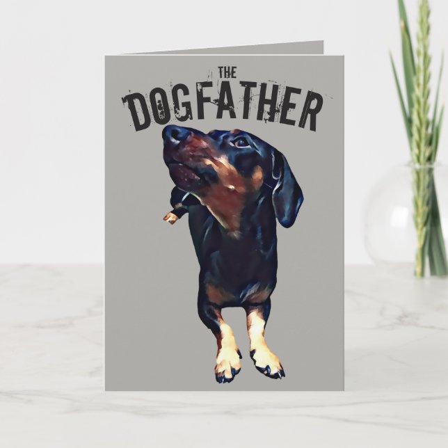 'The Dogvater' Howling Dex Vatertag Card Karte (Vorderseite)