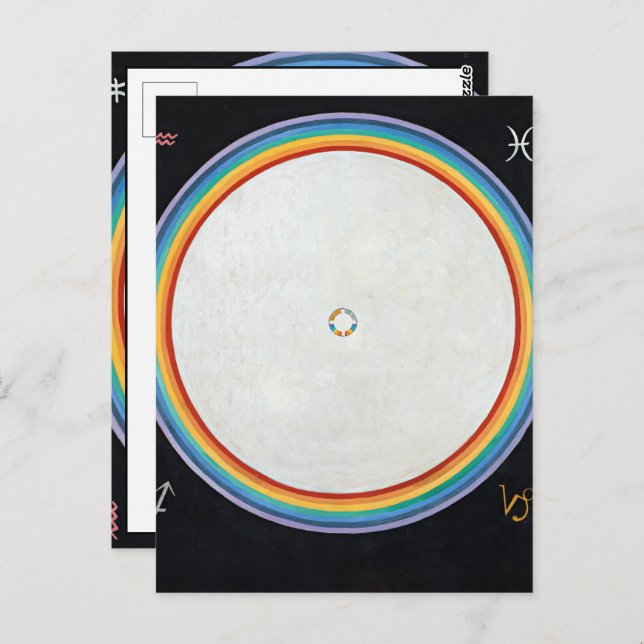 The Dove, No.14. von Hilma af Klint Postkarte (Vorne/Hinten)