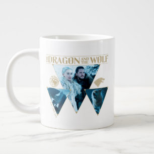 The Dragon and The Wolf Daenerys & Jon Graphic Jumbo-Tasse