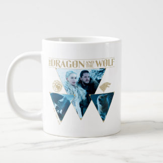 The Dragon and The Wolf Daenerys & Jon Graphic Jumbo-Tasse