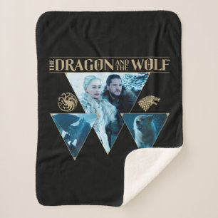 The Dragon and The Wolf Daenerys & Jon Graphic Sherpadecke