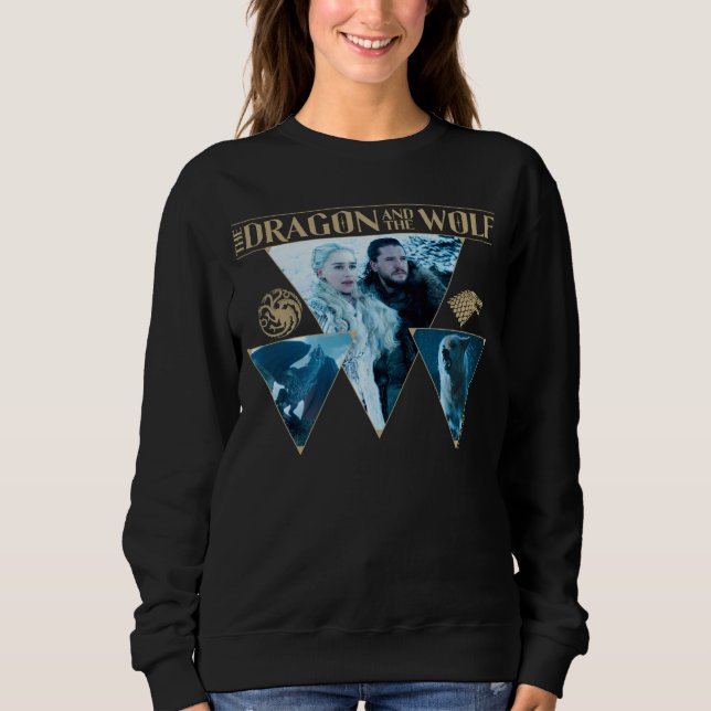 The Dragon and The Wolf Daenerys & Jon Graphic Sweatshirt (Vorderseite)