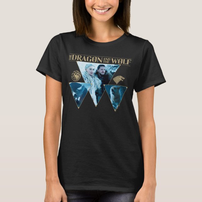 The Dragon and The Wolf Daenerys & Jon Graphic T-Shirt (Vorderseite)
