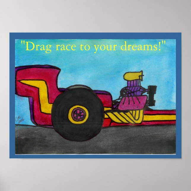 "The Dragster" Poster (Vorne)