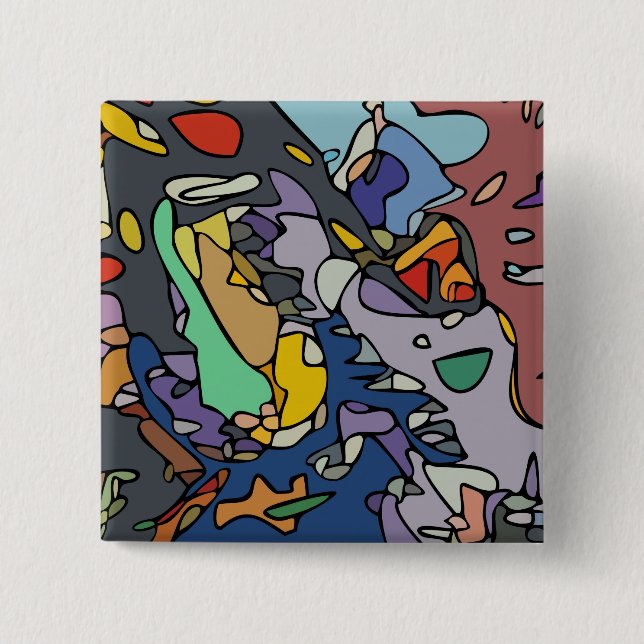 "The drama queen"- 2" Square Button (Vorderseite)