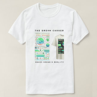 "The Dream Chaser" Lebhaftes abstraktes Design T-Shirt