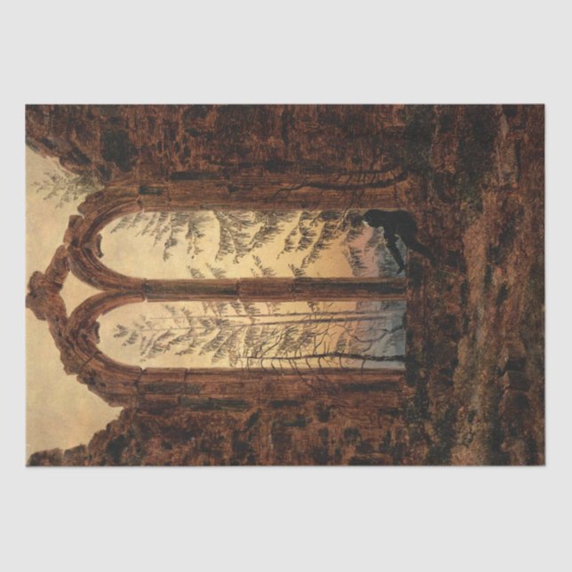 The Dreamer (von Caspar David Friedrich) Postcard Seidenpapier (Vorderseite)