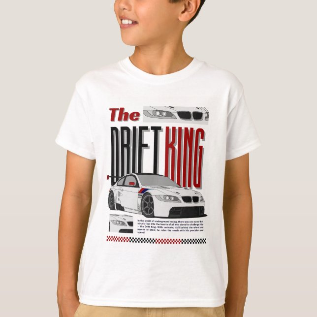 The Drift King - Master of Untergrund Racing T-Shirt (Vorderseite)