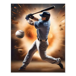 "The Dust Cloud Showdown: A Pitcher's Fury" Fotodruck