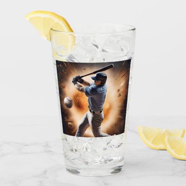 "The Dust Cloud Showdown: A Pitcher's Fury" Glas (Vorderseite Ice)