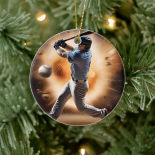 "The Dust Cloud Showdown: A Pitcher's Fury" Keramik Ornament