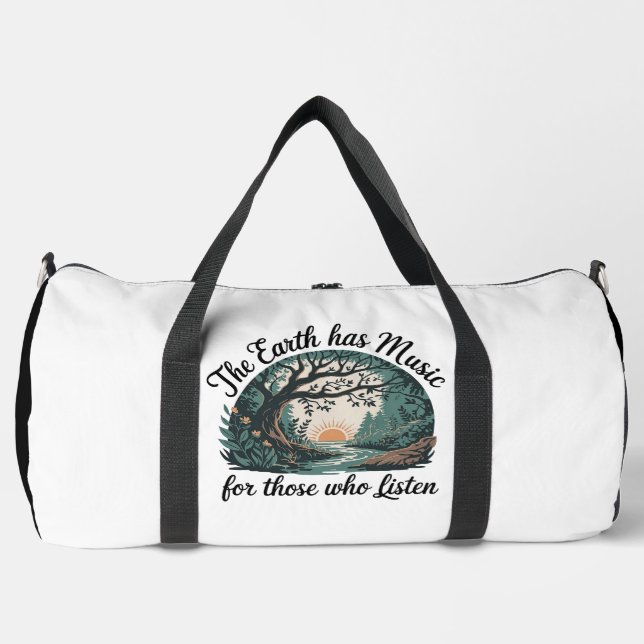 The Earth Has Music" - Nature Lover's  Duffle Bag (Vorderseite)