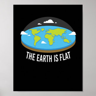 The Earth Is Flat Earthers Poster