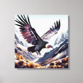 the Ecuadorian condor flying Leinwanddruck