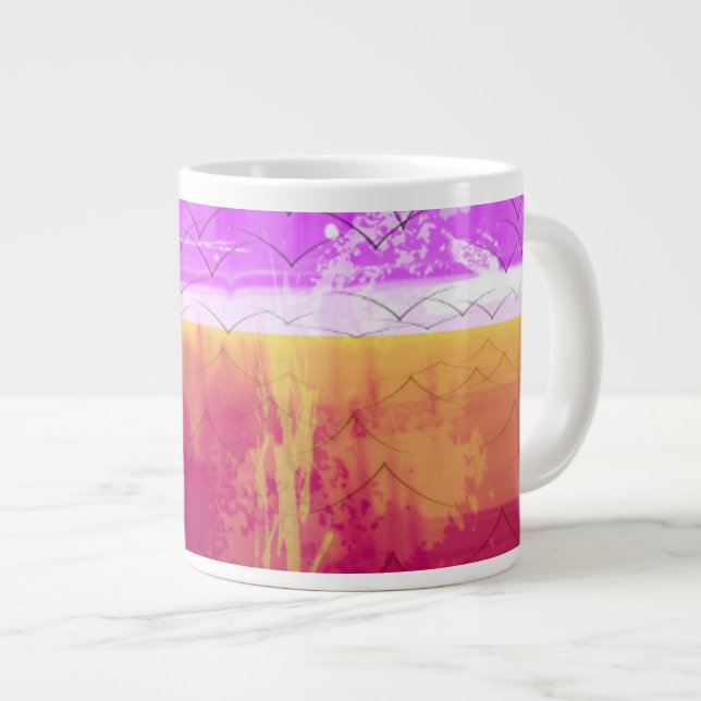 The Edge der Welt 2014 Jumbo-Tasse (Vorderseite Rechts)