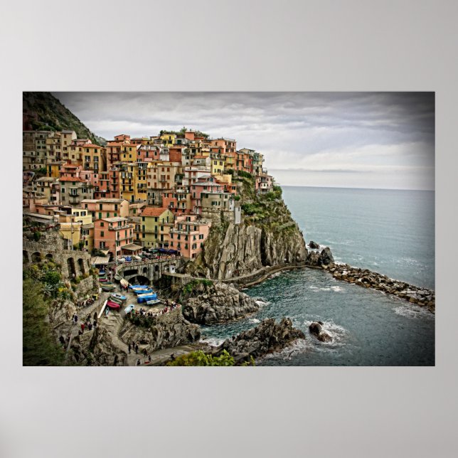 The Edge of Italy - Manarola - Cinque Terre Poster (Vorne)