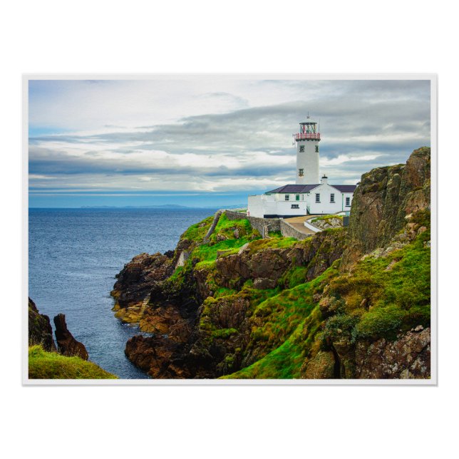 The "Edge of the World" at Fanad Head Lighthouse Poster (Vorderseite)