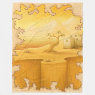 "The Edge of the World" Erlebnismotiv Malerei Fleecedecke