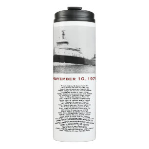 The Edmund Fitzgerald mit Crew-Namen Tasse