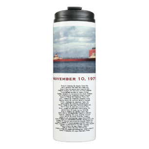 The Edmund Fitzgerald mit Crew-Namen Tasse