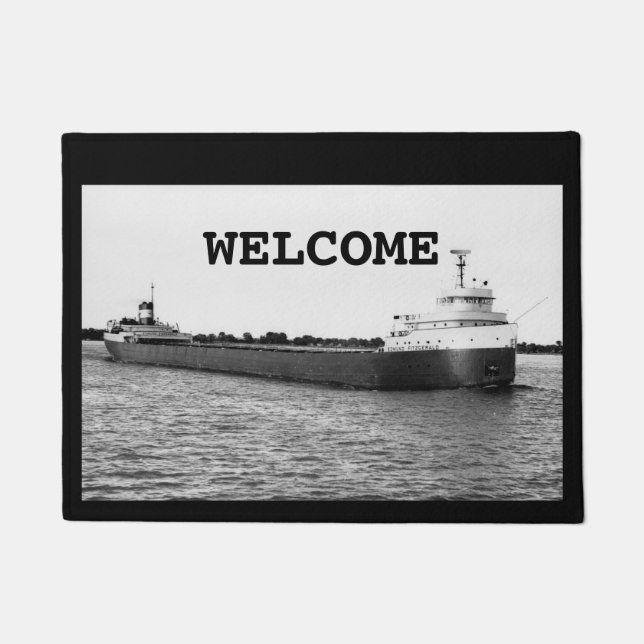 The Edmund Fitzgerald on the St. Clair River Fußmatte (Vorderseite)