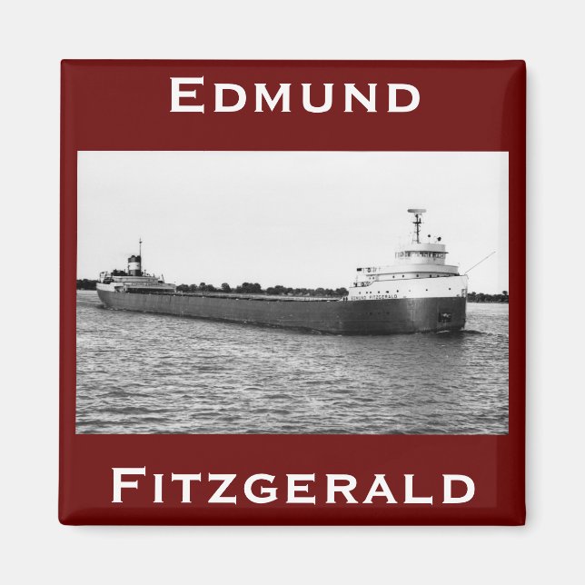 The Edmund Fitzgerald on the St. Clair River Magnet (Vorne)