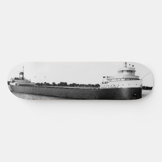 The Edmund Fitzgerald with Crew Names Skateboard (Horizontal)