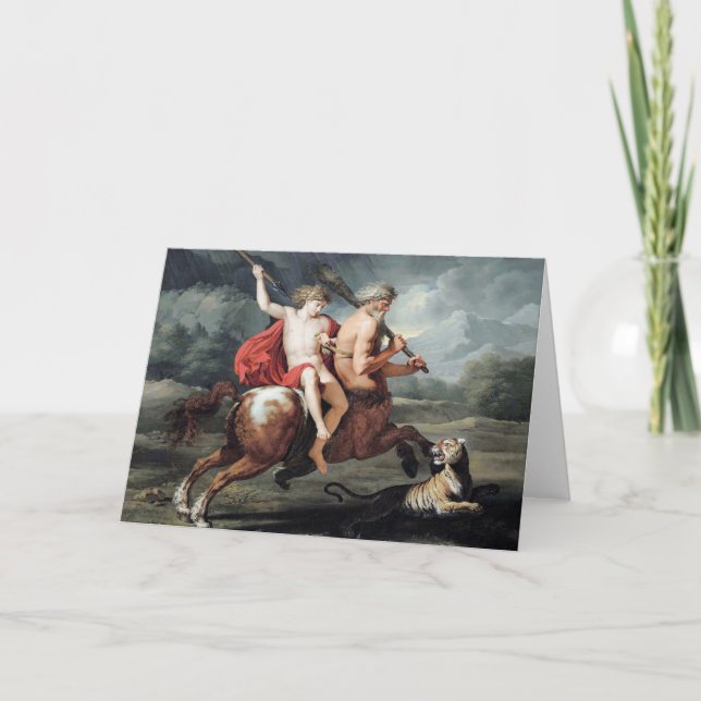 The Education of Achilles Fine Art Greetings Card Karte (Vorderseite)