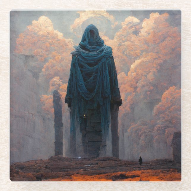 The Effigy Fantasy Sci-Fi Art Glasuntersetzer (Vorderseite)